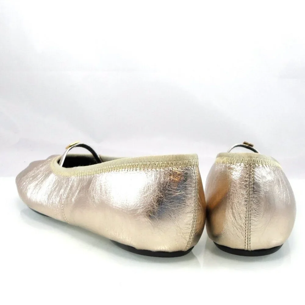 NIB$775 GIVENCHY Embellished Pleated Metallic 4G Ballerina Slip-On Flats 36 6 - Picture 13 of 16